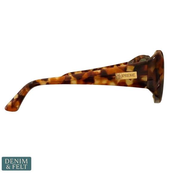 Supreme Cleo Tortoise Sunglasses SS24 Handmade Acetate w/ Case & Cloth - NEW/NIB - Picture 6 of 16